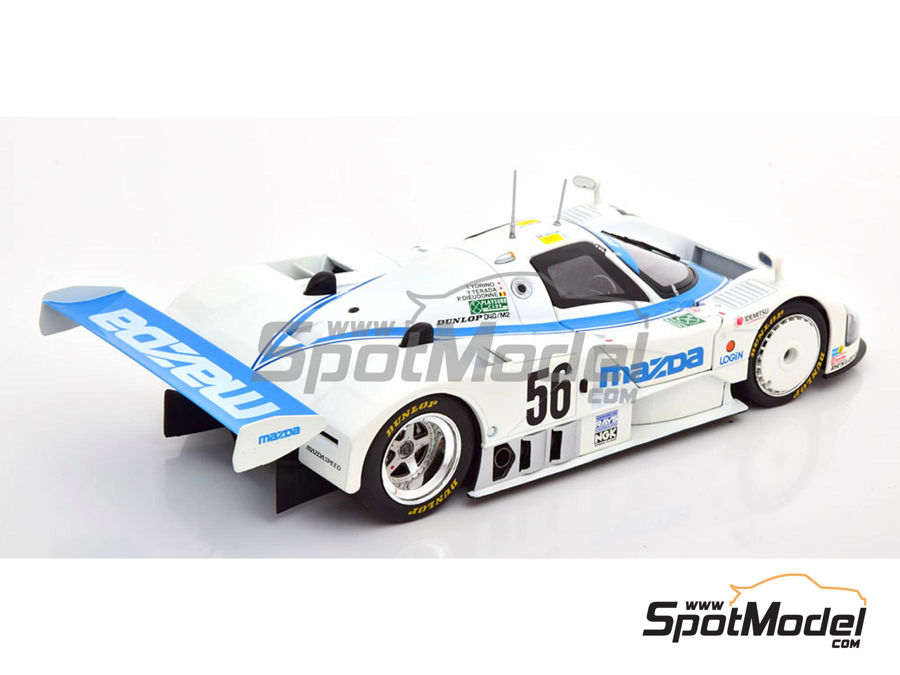 Mazda 787 Mazdaspeed Team - 24 Hours Le Mans 1991. Diecast model car in  1/18 scale manufactured by KK Scale (ref. DIE-59913, also KKDC181332)